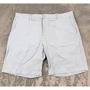 Vineyard Vines Shorts Mens 38 Blue Striped Breaker Seersucker Chino Casual